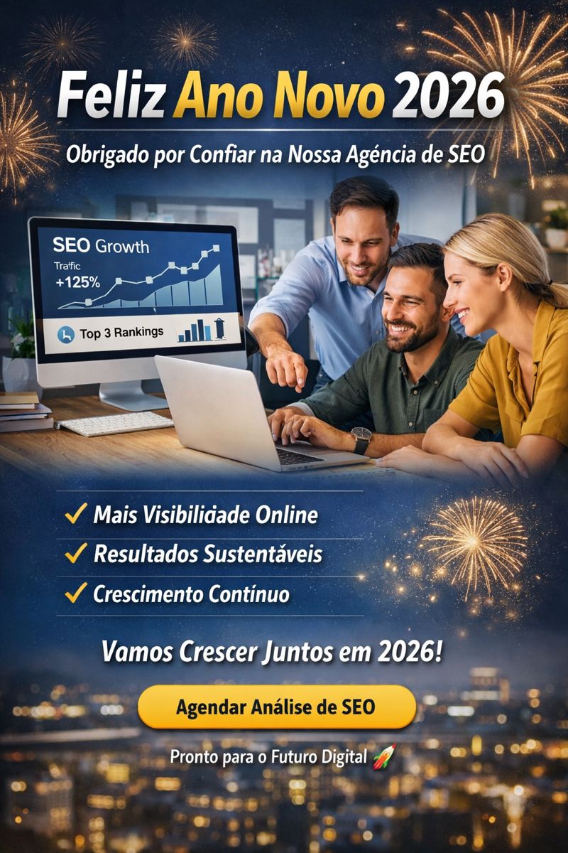 Feliz Ano Novo 2026: Obrigado por Confiar na Nossa Agência de SEO