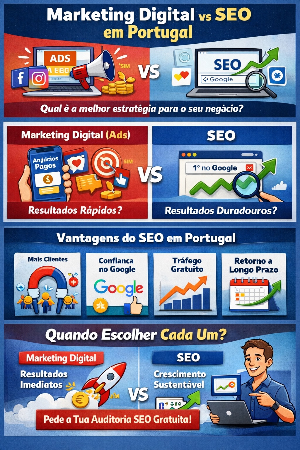Marketing Digital ou SEO em Portugal: Qual a Melhor Opção para Empresas?