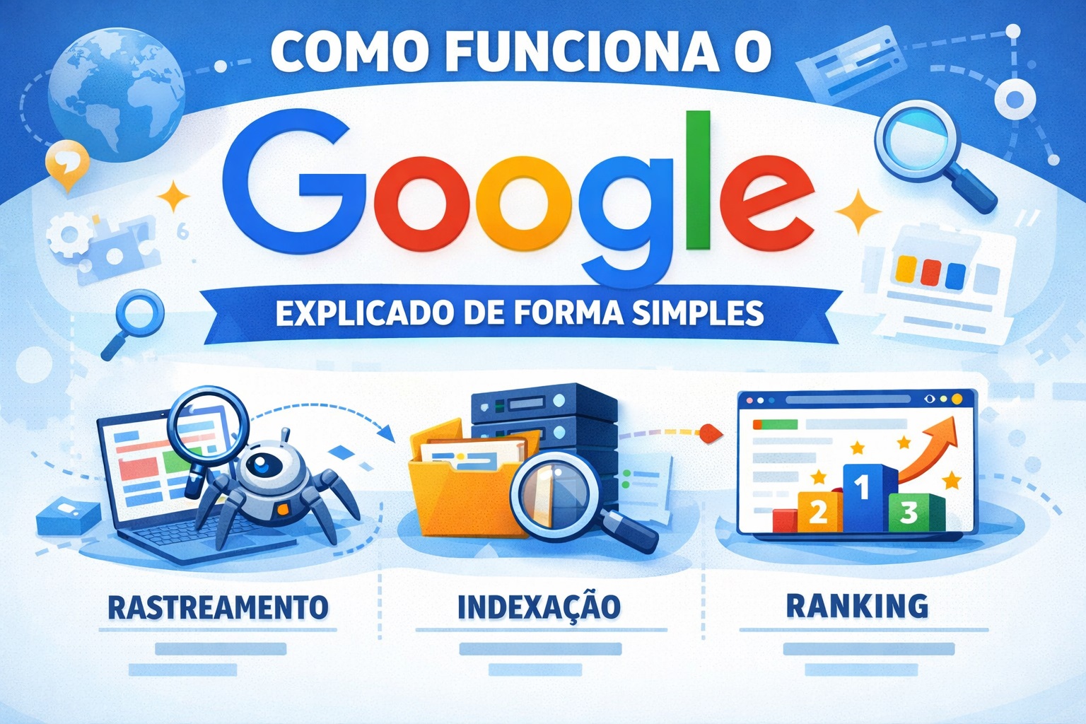 Como funciona o Google (explicado de forma simples) 1 Como funciona o Google (explicado de forma simples)